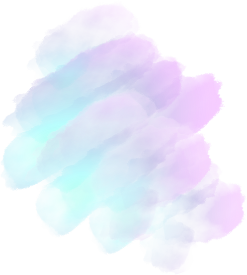 light blue and purple splash watercolor element